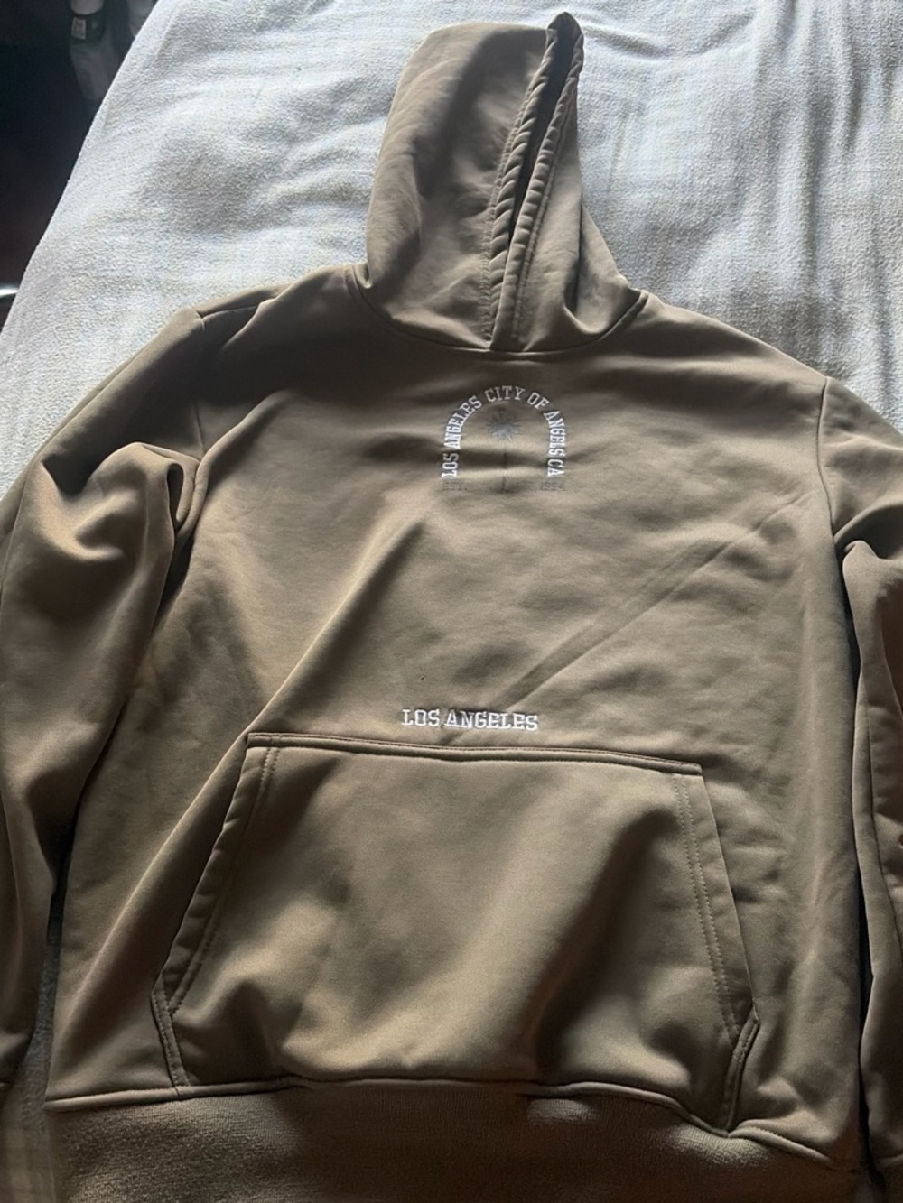 Los Angeles Graphic Pullover Hoodie - Brown